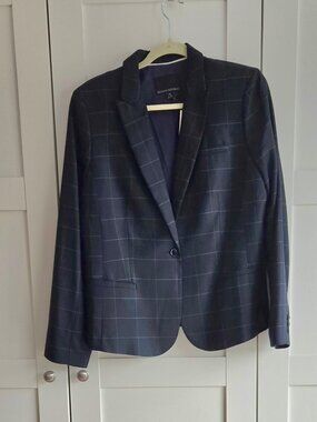 Classic Plaid Banana Republic Blazer – 14 – Tailored Fit – Stretch NWT